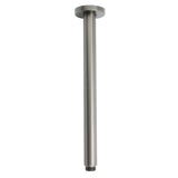 Gunmetal Round 300mm Brass Shower Arm Ceiling Mount Extension Dropper For Head