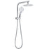 WELS Twin Shower Set 8" Rain Head 3 Modes Handheld Switch Diverter Gooseneck Wall Arm