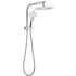 Round Chrome 10" 2in1 Shower Head 3 Mode Handheld Gooseneck Wall Arm Diverter
