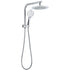 WELS Round 9" Twin Shower Head 3 Modes Handheld Gooseneck Wall Arm 2 in 1 Combo