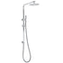 Bathroom Round 8" Rain Shower Head Single Mode Brass Handheld Spray Rail Arm Set