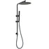 Round 300mm Rain Shower Head Brass Handheld Riser Rail Set Diverter Matt Black
