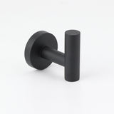 Matt Black Robe Hook Hanger Organizer Bathroom Wall Mounted Kit Stainless Steel