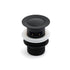 Matt Black Brass 32mm Push Pop Up Waste Plug Overflow Basin Sink Drain Outlet