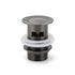 Gun Metal Brass 32mm Push Pop Up Plug Overflow Basin Sink Drain Outlet Waste Kit