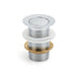 Silver 32mm Pop Up Push Brass Plug Without Overflow Basin Drain Waste Watermark