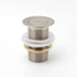 Brushed Nickel 32mm Push Pop Up Waste Plug Non-Overflow Basin Sink Drain Outlet