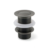 Gun Metal Brass 32mm Push Pop Up Plug Non-Overflow Basin Sink Drain Outlet Waste
