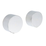 Polished Chrome Round 1/4 Turn Twin Shower Taps Set Hot Cold Water Switch Mixer