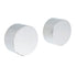 Polished Chrome Round 1/4 Turn Twin Shower Taps Set Hot Cold Water Switch Mixer