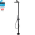 WELS Matte Black 316SUS Dual Shower Set Outdoor Bath System Rainfall 10" Head