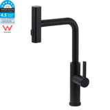 WELS Matte Black 3-Mode Spray Pull Out Kitchen Mixer Sink Laundry Faucet Tapware