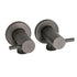 Gun Metal Grey Washing Machine 1/4 Turn Hot Cold Water Mixer Tap Set Watermark
