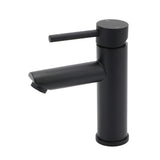 WELS Black 7.5L/min Kitchen Laundry Round Basin Mixer Vanity Sink Faucet Tap Set