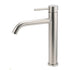 Brushed Nickel Tall Kitchen Laundry Basin Mixer Vanity Curve Sink Faucet Tap Set