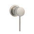 Brushed Nickel Bath Shower Mixer Hot Cold Water Tap Ceramic Cartridge Small Face