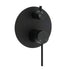 Stainless Steel Black Round Shower Mixer Diverter Lead Free Healthy For Bath Set