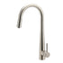 Brushed Nickel Silver Round Pull Out Kitchen Sink Tap Mixer Faucet Spout Outlet