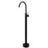 Matt Black Indoor Bathtub Filler Free Standing Mixer Faucet Tap Spout Watermark