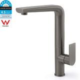 Luxury Gun Metal Round Kitchen Mixer Sink Tap Swivel Laundry Faucet Spout WELS