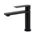 WELS Matt Black Square Short Basin Mixer Vanity Sink Faucet Laundry Spout Tap