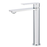 WELS Polished Chrome Tall Basin Mixer Vanity Sink Faucet Spout Laundry Flat Tap