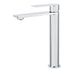 WELS Polished Chrome Tall Basin Mixer Vanity Sink Faucet Spout Laundry Flat Tap