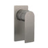 Gun Metal Rectangle Wall Shower Mixer Hot Cold Tap Set Ceramic Cartridge Valve