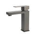 Gun Metal Square Cubic Basin Mixer Faucet Hot Cold Tap Kitchen Laundry Vanity Set