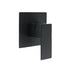 Matt Black Square Shower Mixer Hot Cold Tap Ceramic Cartridge Spindle Watermark
