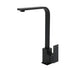 Matt Black Square Gooseneck 360 Swivel Laundry Sink Kitchen Mixer Faucet Tapware