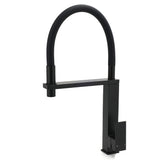 Matt Black Swivel Kitchen Sink Basin Mixer Swivel Faucet Tapware Pull Out Spout