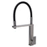 Gun Metal Tall Kitchen Sink Basin Mixer Swivel Faucet Tap Pull Out Spout Head