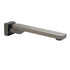 Gun Metal Square Stainless Steel 180 Swivel Bathtub Faucet Water Outlet Spout