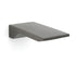 Gun Metal Grey Square Stainless Steel Bathtub Flat Spout Waterfall Filler Outlet