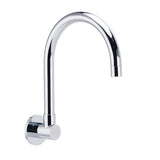 Chrome Round Gooseneck Arm Faucet Water Outlet Wall Mounted Swivel Bathtub Spout