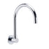 Chrome Round Gooseneck Arm Faucet Water Outlet Wall Mounted Swivel Bathtub Spout