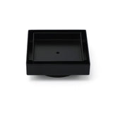 Matt Black Square 100x100mm Tile Insert Floor Drain Shower Grate 80mm Outlet Waste