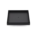 Matt Black Bathroom Big 200mm Tile Insert Floor Drain Shower Grate 50mm Outlet