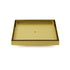 Brushed Gold Large 200mm Tile Insert Bathroom Floor Drain Grate 80mm Waste Outet