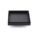Matt Black 150x150mm Tile Insert Floor Drain Shower Grate 50mm Outlet Watermark