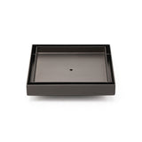 Bathroom Gun Metal 150mm Tile Insert Floor Drain Shower Grate 80mm Waste Outlet