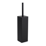 Matt Black Square Stainless Steel Bathroom Accessory Toilet Brush Holder Cup Set