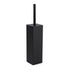 Matt Black Square Stainless Steel Bathroom Accessory Toilet Brush Holder Cup Set