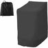 210D Oxford Waterproof Stacking Garden Chair Cover Black, 210D, Protective Cover for Outdoor Patio Chairs with Adjustable Rope, 114x85x65cm