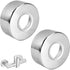 2 Pcs Parts Faucet Rosette Stainless Steel Rosette, 66 25 Rosette Shower Mixer, 6 Point Inside Diameter Plumbing Hose Cover, 30 mm