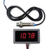 Digital Display Tachometer Digital 4 LED Digit Tachometer Rpm Speedometer Panel NPN Proximity Switch Effect Sensor
