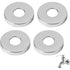 Stainless Steel Shower Mixer Rosettes, 0.75, Diameter X X Corrosion Resistant Polished and Burr Free Radiator Rosette, 27mm, 70mm, 10mm