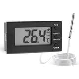 Digital Oven Thermometer Black, LCD Screen Celsius and Fahrenheit, 58 Degree F to 572 F and, 50 Degree C to 300 C with Probe