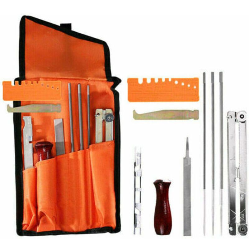 Chainsaw Sharpening Kit, 5 and Files, and 3 and and 7 and, 32 in, 4mm, 16 in, 4.8mm, 5.5mm